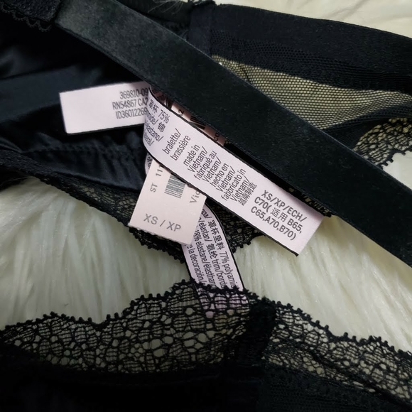 Pink Victoria's Secret Bra Bralette Racerback Lace - Picture 5 of 8